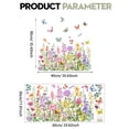 thumbnail image 3 of 1 Clearance! Colorful Floral Bouquet Window Flower Window Clings Reusable Removable Double for Home Decor Stickers, 3 of 7