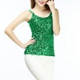 thumbnail image 2 of ZyeKqe Sequin Camisole Tops for Women Spaghetti Strap Sleeveless Shirts Scoop Neck Going out Tops Sparkly Glitter Party Top, 2 of 5