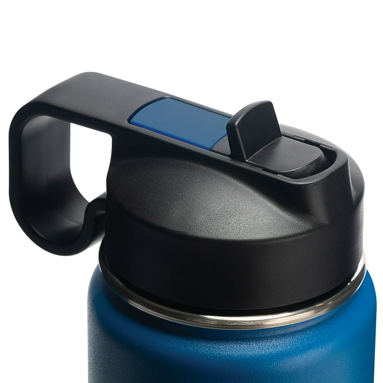 ThermoFlask 24 oz Insulated Stainless Steel Bottle with Chug and Straw  Lids, Cobalt 
