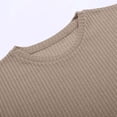 thumbnail image 6 of KKBOTIVE Mens T-Shirt Casual Crew Neck Solid Color Sports Tee Soft Cozy Top for Mens Fashion Summer Clothing, Khaki Size: XXXXL, 6 of 7