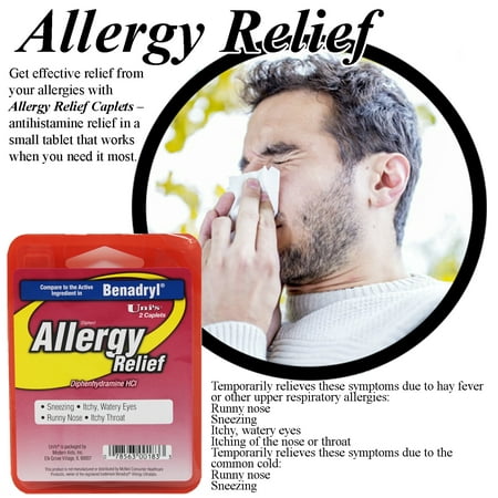 Uni's Allergy Relief Six Count Single Dose Relieving Sneezing, Itchy or Watery Eyes, Runny Nose and Itchy (Best Way To Cure Itchy Throat)