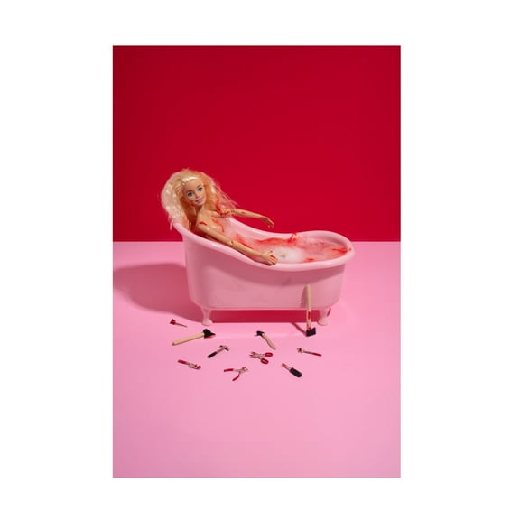 Canvas Wall Art - Julia Ramiro 'Afterparty.1' Wall Art for Living Room, Bedroom, or Office D?cor by Trademark Fine Art - 12 x 19 Inches