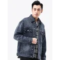thumbnail image 5 of Abrigo vaquero para hombre, chaqueta vaquera azul con botones y cargo para otoño, ropa Joker al por mayor de bajo coste al precio más bajo, lavado Rock, 5 of 5