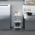 thumbnail image 5 of AmGood 30 in. x 18 in. Stainless Steel Table with Two Undershelves | Metal Utility Kitchen Prep Work Table | NSF, 5 of 8