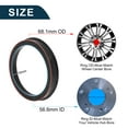 thumbnail image 3 of Unique Bargains Car Wheel Hub Centric Rings Black Polycarbonate Wheels Center Shaft Shock Absorbing Hubrings 4 Pcs OD 68.1mm to ID 56.6 mm, 3 of 7