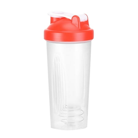 

600ml Shaker Bottle Sports Whey Protein Mixing Bottle With Stirring Ball Bot Cup