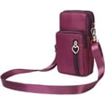 thumbnail image 2 of CAREFORM 3-Layers Crossbody Bag Cellphone Pouch Armband Wallet Nylon Smartphone Purse with Earphone Hole, 2 of 7
