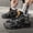 Black, variant on Men'S High-Top Sneakers - All-Season Outdoor Shoes with Lace-Up Closure, Non-Slip Rubber Sole - Heavy-Duty Hiking, Running, Gym, Streetwear Shoes