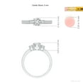 thumbnail image 5 of ANGARA Natural 0.47 Ct. Diamond Classic Ring in Sterling Silver for Women (Ring Size: 6), 5 of 10