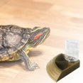 thumbnail image 4 of Comederos automáticos para reptiles Waterer Terrarium Corner Bowl Habitat Decor Turtle Food and Water Bowl para ranas, arañas, anfibiosChameleon Pet , Oro titanio, l Yinane Bebedero para reptiles, 4 of 8
