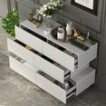 thumbnail image 6 of KULAGAGA 6 Drawer Dresser, White Dresser Chest of Drawers for Bedroom Living Room, 6 of 7
