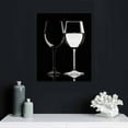 thumbnail image 5 of EastSmooth Kitchen Wall Art Wine Glass Black and White Wall Decor for Living Room Dining Room Modern Family Kitchen Bar Pictures Abstract Wine Cup Canvas Artworks Minimalist Paintings Home Decoration, 5 of 5
