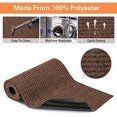 thumbnail image 5 of 1 Roll Large Semi Finished Outdoor Mat 16 x 79 Inch Narrow Door Mat Non Slip Boot Rugs Waterproof Carpet Roll for Bathroom Entryway Indoor Outdoor (Coffee), 5 of 7