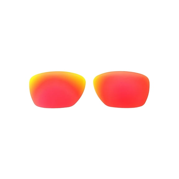 Walleva Fire Red Polarized Replacement Lenses for Oakley Holston Sunglasses
