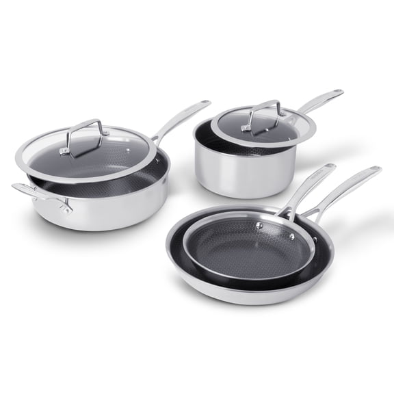 Henckels Paradigm Ceramic 6-pc Stainless Steel Dual Performance Cookware Set