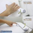thumbnail image 2 of Toilet Lock Child Safety Baby Proof Toilet Seat Lock With 3m Adhesive, 2 of 4