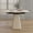 White A table, variant on Wohh Retractable Rock Slab Folding Dining Table, Modern Square Expandable Table with Leather-Wrapped Stainless Steel Base, Dual-Purpose Space Saving Kitchen Table for Small Apartments