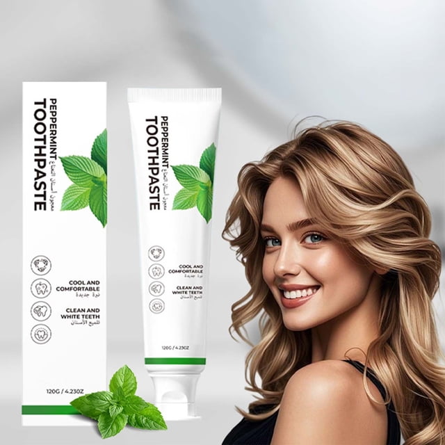 Pasta Dental con Aminoácidos de Menta (120 G) | Eliminador de Manchas y Refrescante Bucal Definitivo | Fórmula Fortalecedora Del Esmalte | Aliento Fresco Duradero | Uso Diario y para Viajes | 1 Tubo