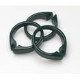 thumbnail image 2 of "Snap" Plastic Shower Curtain Hooks in Evergreen, 2 of 2
