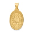 thumbnail image 3 of 14K Yellow Gold Charm Pendant 25 mm 15 Polished And Satin Miraculous Medal, 3 of 3