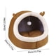 thumbnail image 3 of Eoozwa 3 Packs Cozy Cat Cave Bed with Removable Mat, Warm Enclosed Pet Tent for Indoor Cats, Soft Washable Small Dog Bed for Home Office Comfort, Portable Travel Bed for Camping, 3 of 6