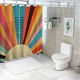 thumbnail image 7 of Orinice Rainbow Colors Bathroom Decor Set with Abstract Pattern, Polyester Fabric Shower Curtain Set for Bathroom Decoration with Hooks 36x72, 7 of 7