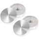 thumbnail image 4 of 4pcs Round Aluminum Circle Disc Glass Tops Adapter for Glass Table Tea Tables, 4 of 4