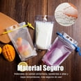 thumbnail image 2 of 100 Bolsas para Bebidas（1000ml）con 100 Popote,Bolsas Reutilizables para Bebidas Transparentes con Pajitas de Pl&aacute;stico,Bolsas de Mano Transl&uacute;cidas para Bebid, 2 of 7