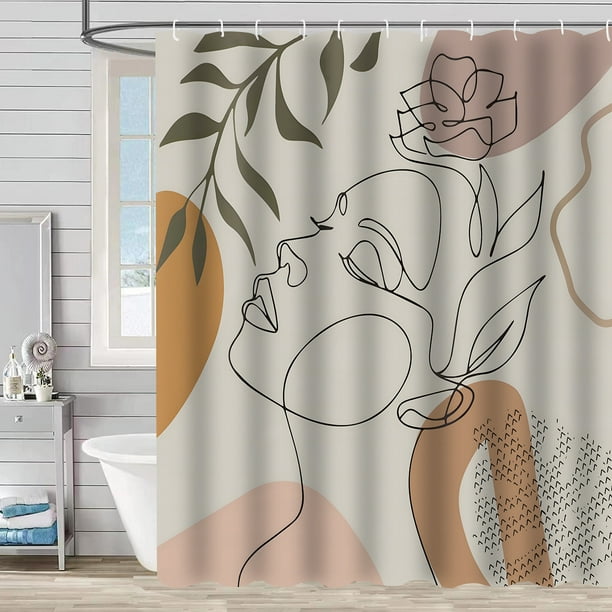 ortinas de ducha de bohemio, decoración de baño retro, divertidas, lindas, bohemias, rústicas, accesorios de baño, decoración del hogar()(180 CM * 180 cm)