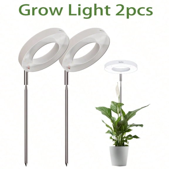 Plant Grow Light, LED Growing Light Full Spectrum for Indoor Plants,Height Adjustable, Automatic Timer, 5V Low Safe Voltage,Idea for Small Plant Light