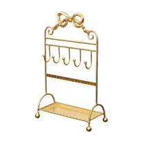 Jewelry Organizer Jewelry Stand Necklace Holder with Elegant Bowknot Design for Dresser Vanity Storage for Women
