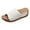 White, variant on IUJSOY Platform Wedge Sandals for Women 2025 Bohemian Slip on Shoes Comfort Footbed Slides