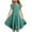 Green, variant on New Girls Dresses 10-12 Trendy Solid Short Sleeve Casual Dresses Round Neck Knee Length Dress With Pocket Quick Drying Dresses For Kids Girls