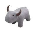 thumbnail image 3 of Bonitos reposapiés de animales con cojín de asiento suave, decoración del hogar, taburete estable para niños. Gris, 3 of 9