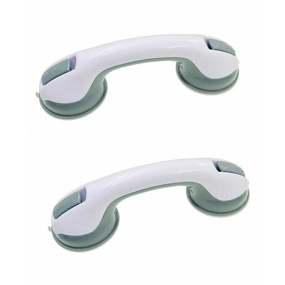 2 Pack Suction Cup Bathroom Grab Bars with Strong Suction Cup for Disabled People, Safety Grab Bars for Elderly, Suction Cup Shower Hand Grab