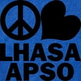 thumbnail image 2 of CafePress - FIN Peace Love Lhasa Apso - Cute Infant Baby Football Bodysuit, 2 of 3
