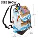 thumbnail image 2 of Easygdp Rainbow Animals on Noah's Ark Mochila de Cuero para Mujeres, Bolso de Hombro, Bolsos de Mano de Moda para Trabajo y Viajes, 2 of 4