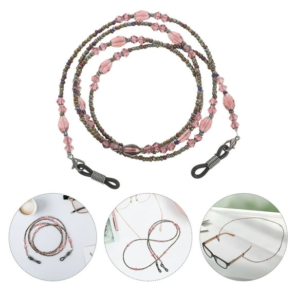 FRCOLOR Glasses Necklace for Women Glasses Chain Men and Women 76.50X0.50X0.50CM