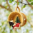thumbnail image 3 of Adorno colgante de perro de Navidad/Ornamento colgante interior del coche/Ornamento de de Navidad/Ornamento colgante de acrílico, vacaciones Estilo A, 3 of 8