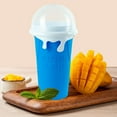 thumbnail image 2 of Slushy Maker Magic Cup, Magic Quick-Frozen Smoothie Cup Cooling Cup, Double-Layer Squeeze Cup With Lid, Suitable For Children And Home-Made Smoothie Tools, Green, 2 of 7