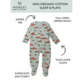 thumbnail image 3 of Honest Baby Clothing Organic Cotton Easter Baby Boy/Girl Sleep N Play, Sizes Newborn-9 Months, 3 of 7