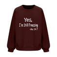 thumbnail image 4 of Génériques Femmes 2024 Automne Haut, Mode Femmes Décontracté Dames Imprimé Ample Manches Longues Col Rond Blouses Hauts, Chandails Sans Capuche, 4 of 4