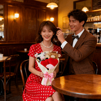 Soft 13" White Cow Heart Plush Bouquet,Highland cow Bouquet,Cow Design, Soft Texture, Ideal for Valentine's Day, Easter & New Year Decor, Adored by Men & Cow Lovers