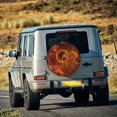 thumbnail image 5 of Naloa Tennis Racket In Fire PVC Leather Spare Tire Wheel Cover Spare Tire Cover, for Car Truck SUV Camper Trailer Universal Fit(14-17in)-14 inch, 5 of 6