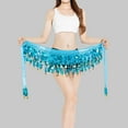 thumbnail image 4 of Fsqjgq Belly Dance Scarf Mini Skirts for Women Sweet Bellydance Wrap Performance Bling Sequins Skirt Noisy Yoga Class Skirts, 4 of 4