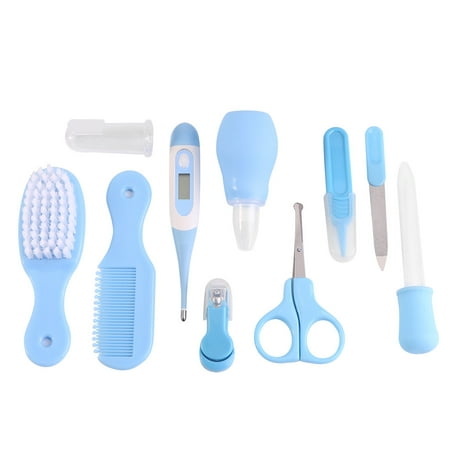 Garosa 10 Pcs Ensemble Kit De Soins De Sante Pour Bebe Bebe Thermometre A Cheveux Ongles Toilettage Ensembles Outil Infirmiere Quotidienne Kit De Toilettage Pour Bebe Ensembles De Soins Walmart Canada