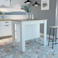 thumbnail image 2 of TUHOME Cala Kitchen Island  Engineered Wood Kitchen Islands in  Multi-color, 2 of 14
