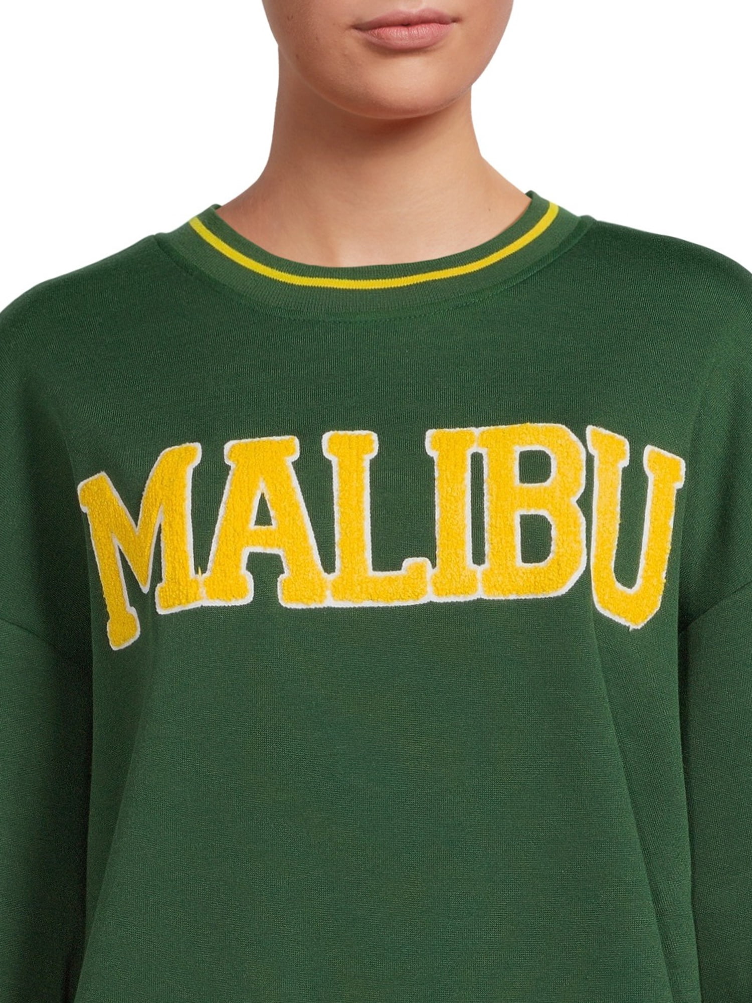 Liv & Lottie Women's Juniors Vintage Varsity Crewneck Sweatshirt