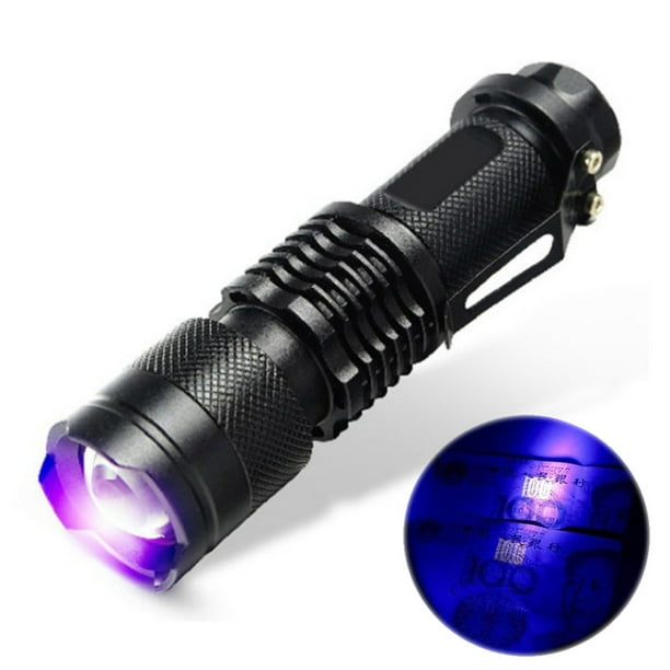 High Powered Uv Lamp Black Light Ultra Violet Flashlight 395nm 5w Led Flashlight Walmart Com Walmart Com