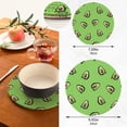thumbnail image 3 of SKYSONIC Cute Avocados Green Pot Holders Trivets, 2 Pcs Heat Resistant Trivets,Summer Fruit Cotton Thread Weave Mats for Hot Pads Pans Pot Bowl Teapot for Kitchen Decor, 3 of 7